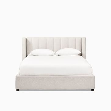 Shelter No Tufting, Low Profile Bed, Queen, YDLW, Pearl Gray, No-Show Leg - Image 3