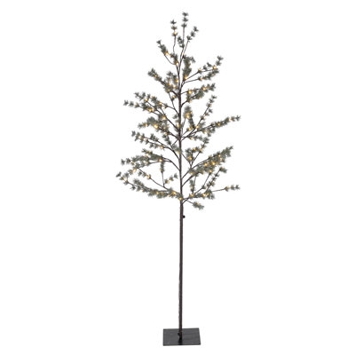 Icy Pine Winter Lighted Tree, Warm White Leds - Image 0