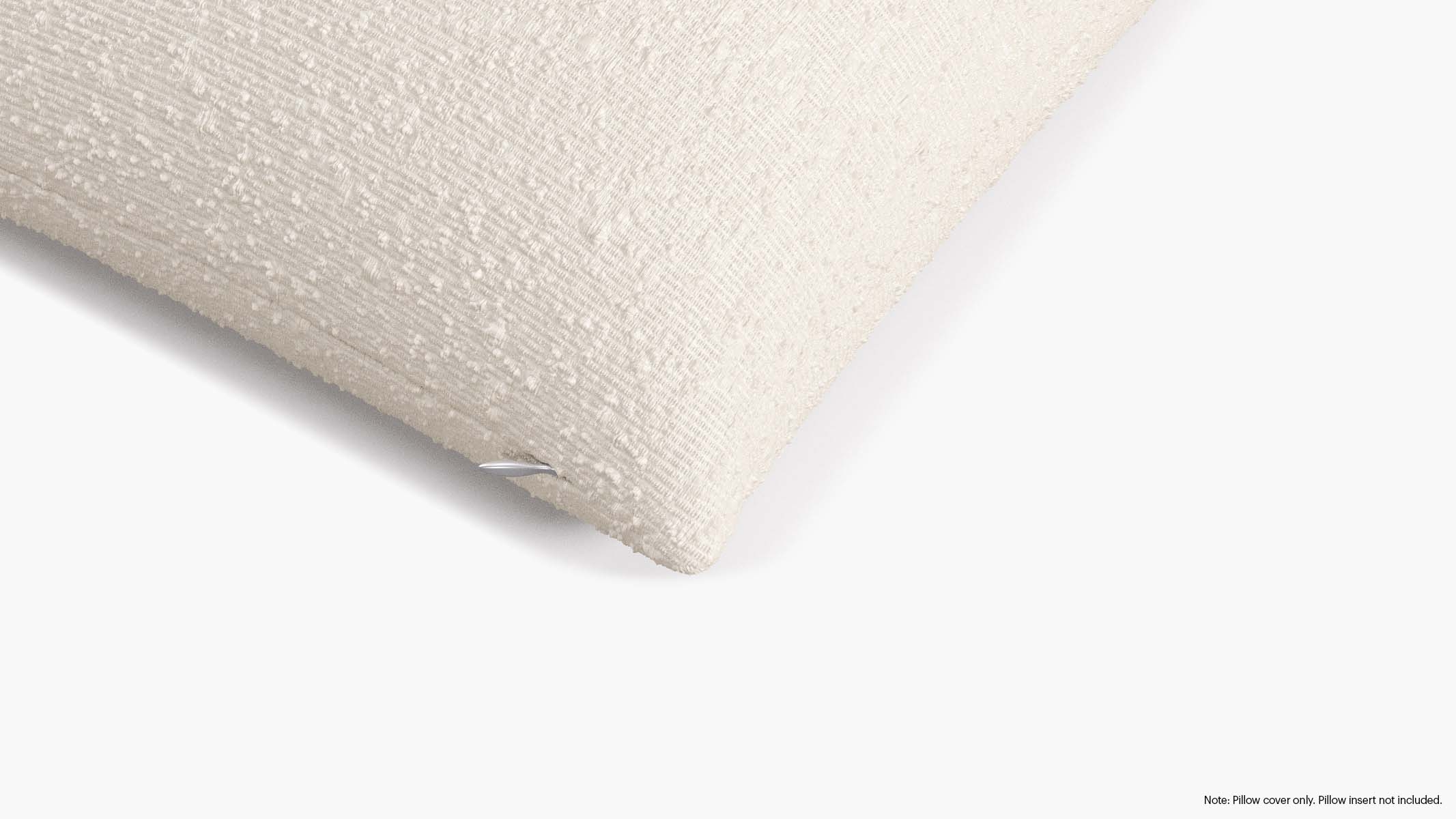 Throw Pillow Cover 20", Snow Boucle, 20" x 20" - Image 1