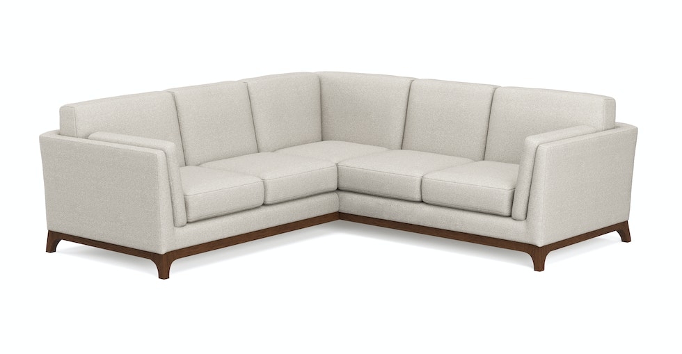Ceni 88" Corner Sectional - Chalk Gray - Image 0