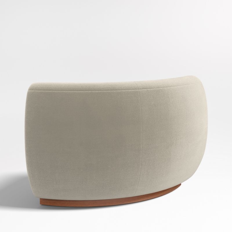 Leandro Tan Brown Rounded Corner Dining Banquette Chair - Image 4