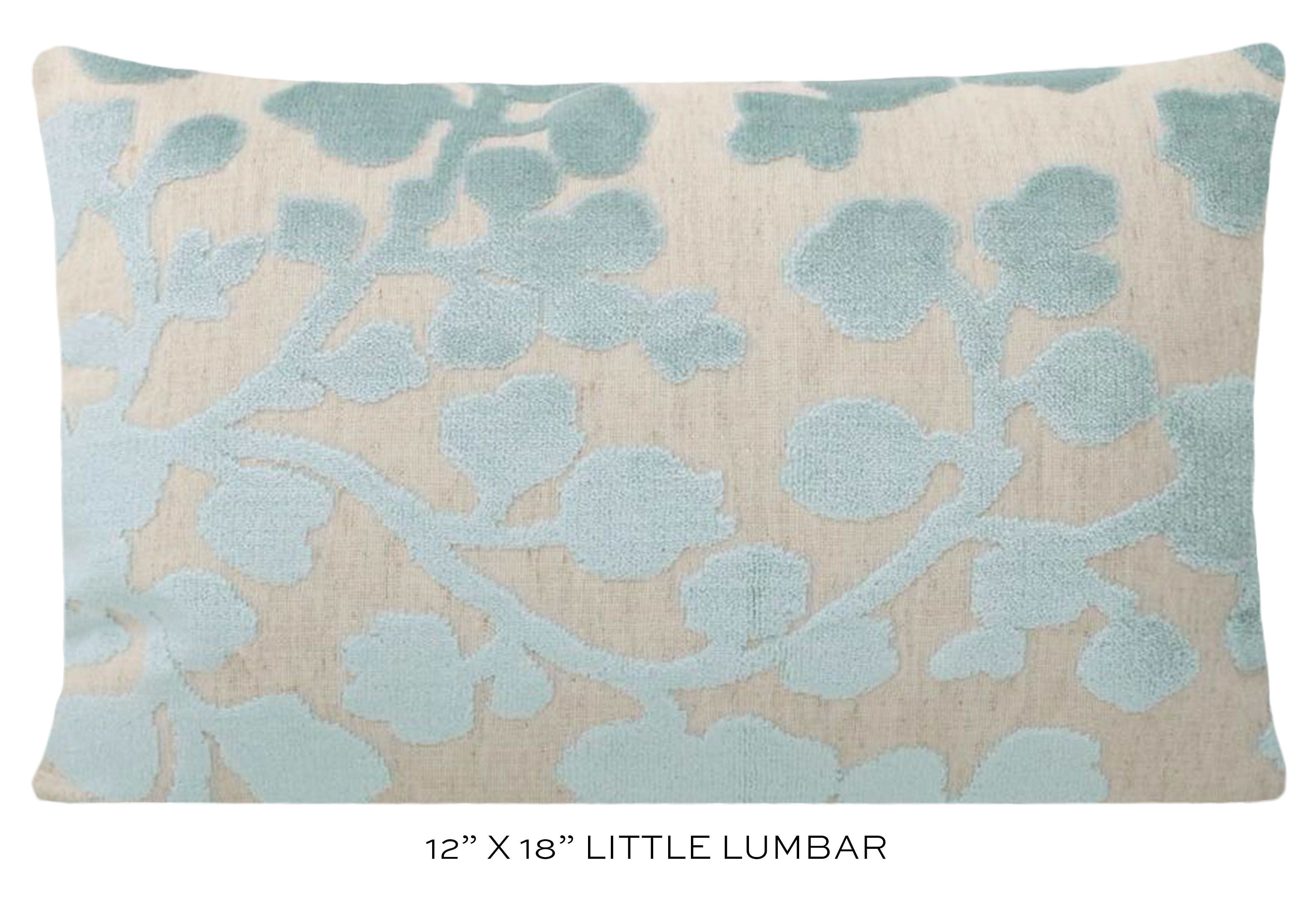 BLOSSOM CUT VELVET // SPA BLUE - 14" X 36" - Image 4