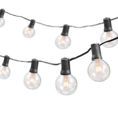 Lafollette 25' Outdoor 25 - Bulb Globe String Light (End to End Connectable) - Image 0