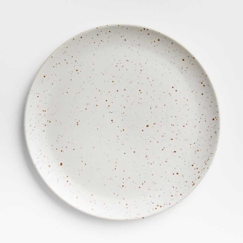 Craft Speckled White Dinner Plates, Set of 8 - Image 1