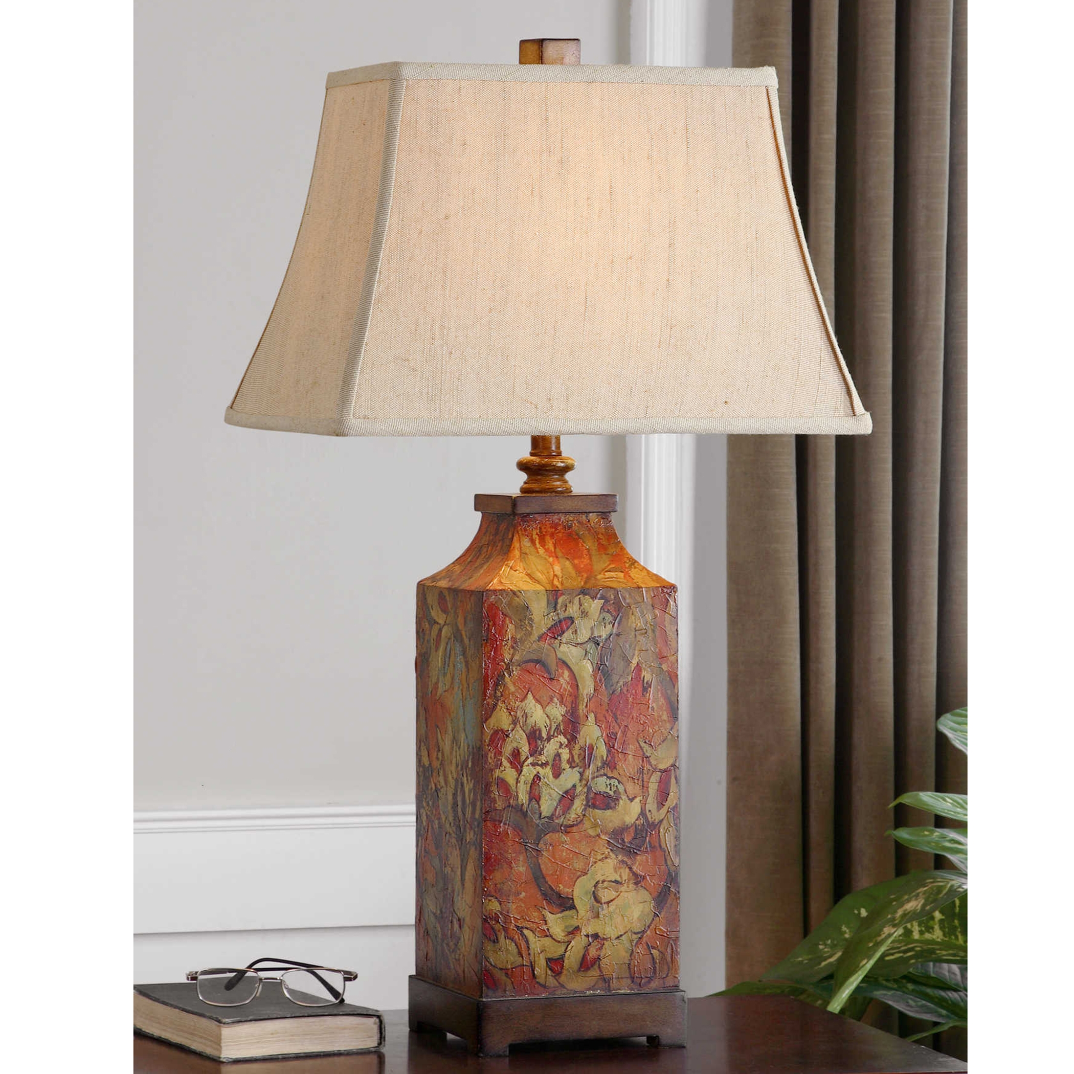 Colorful Flowers Table Lamp - Image 1