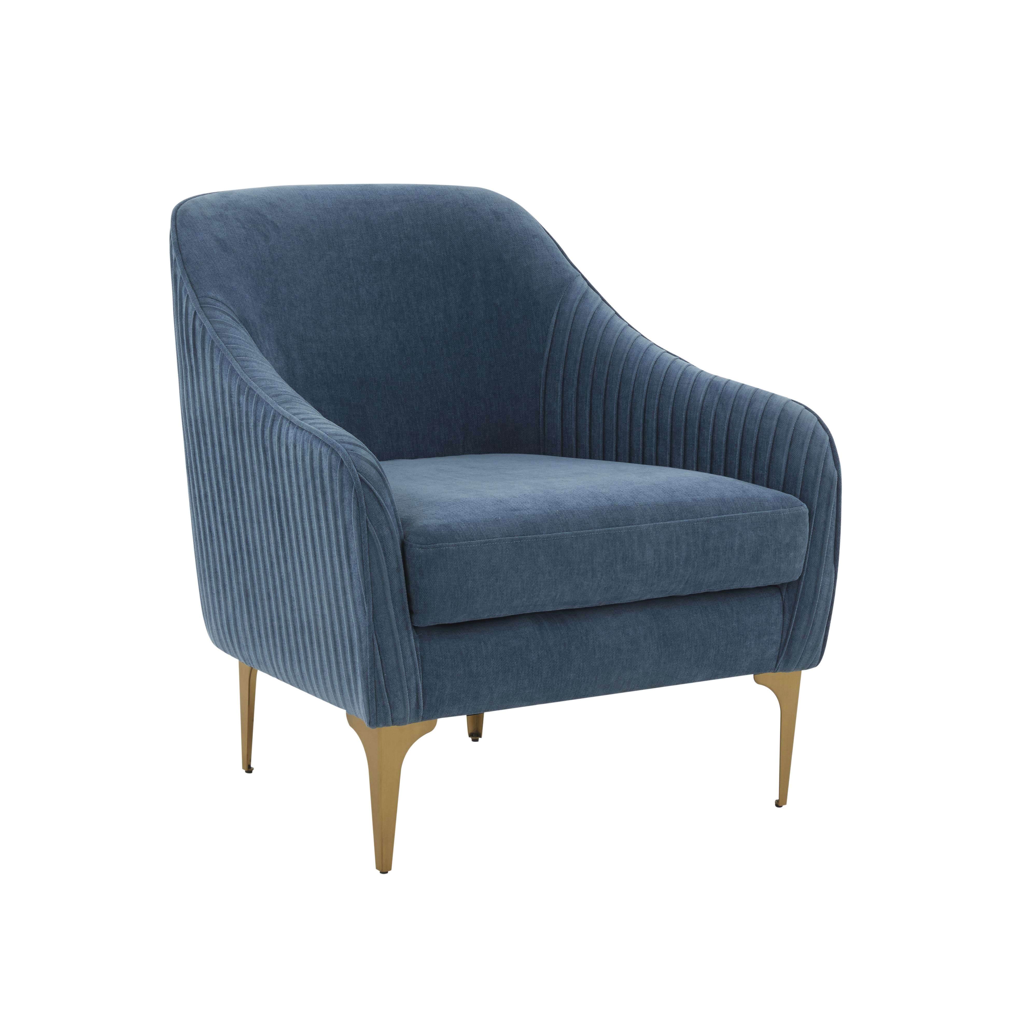 Kylee Anna Velvet Accent Chair - Image 0