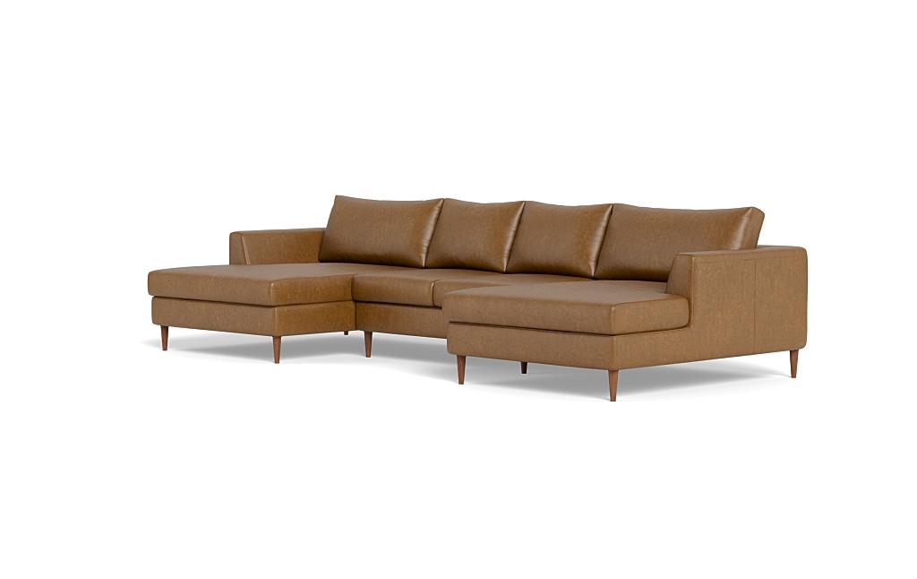 Asher Leather U-Sectional Sofa - Image 2