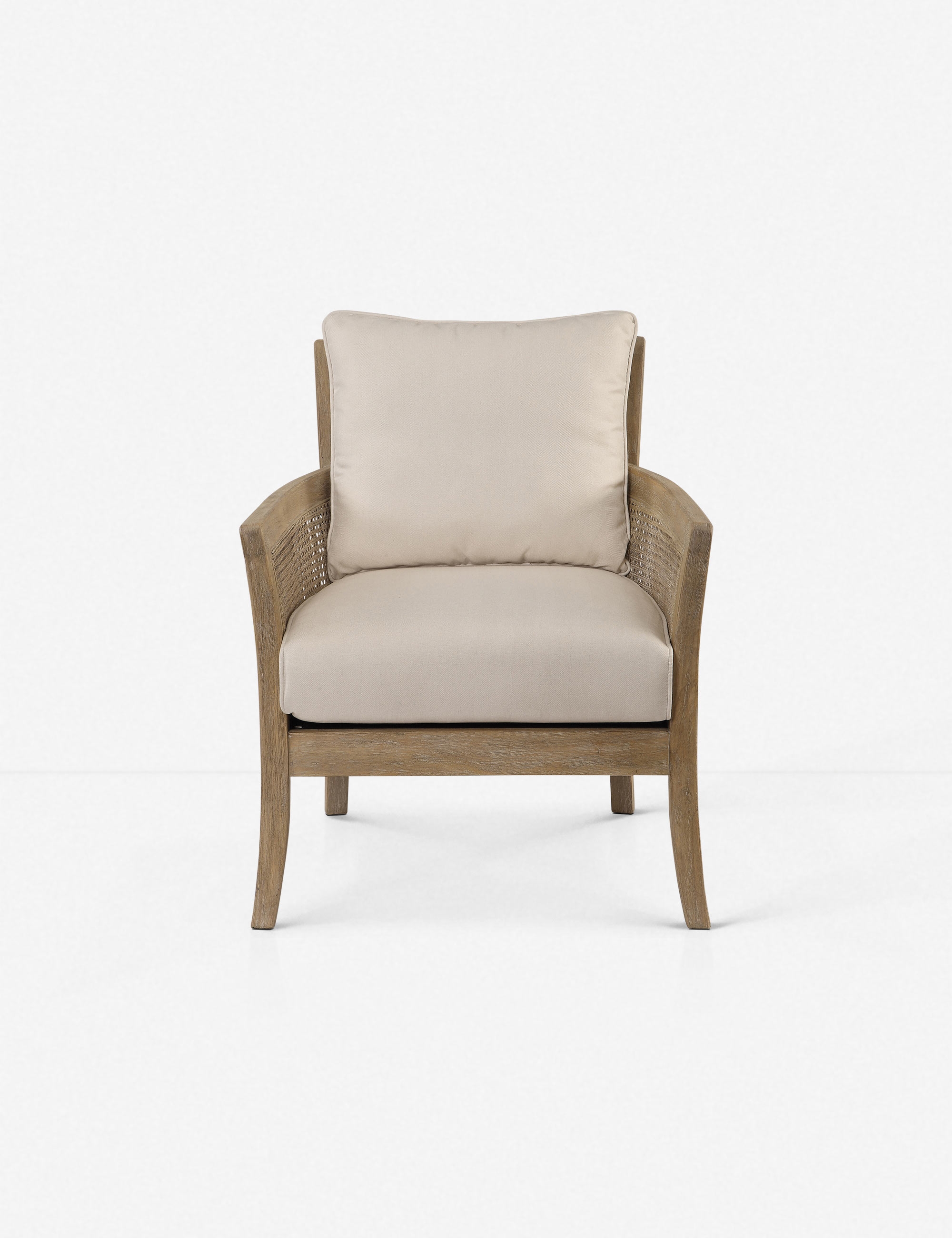 QUINCEY ARM CHAIR, NATURAL - Image 0