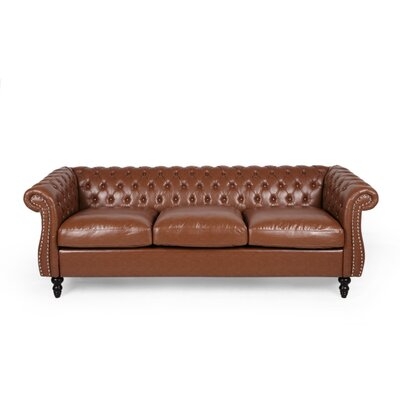 Chesterfield 84.5" W Rolled Arm Sofa - Image 0