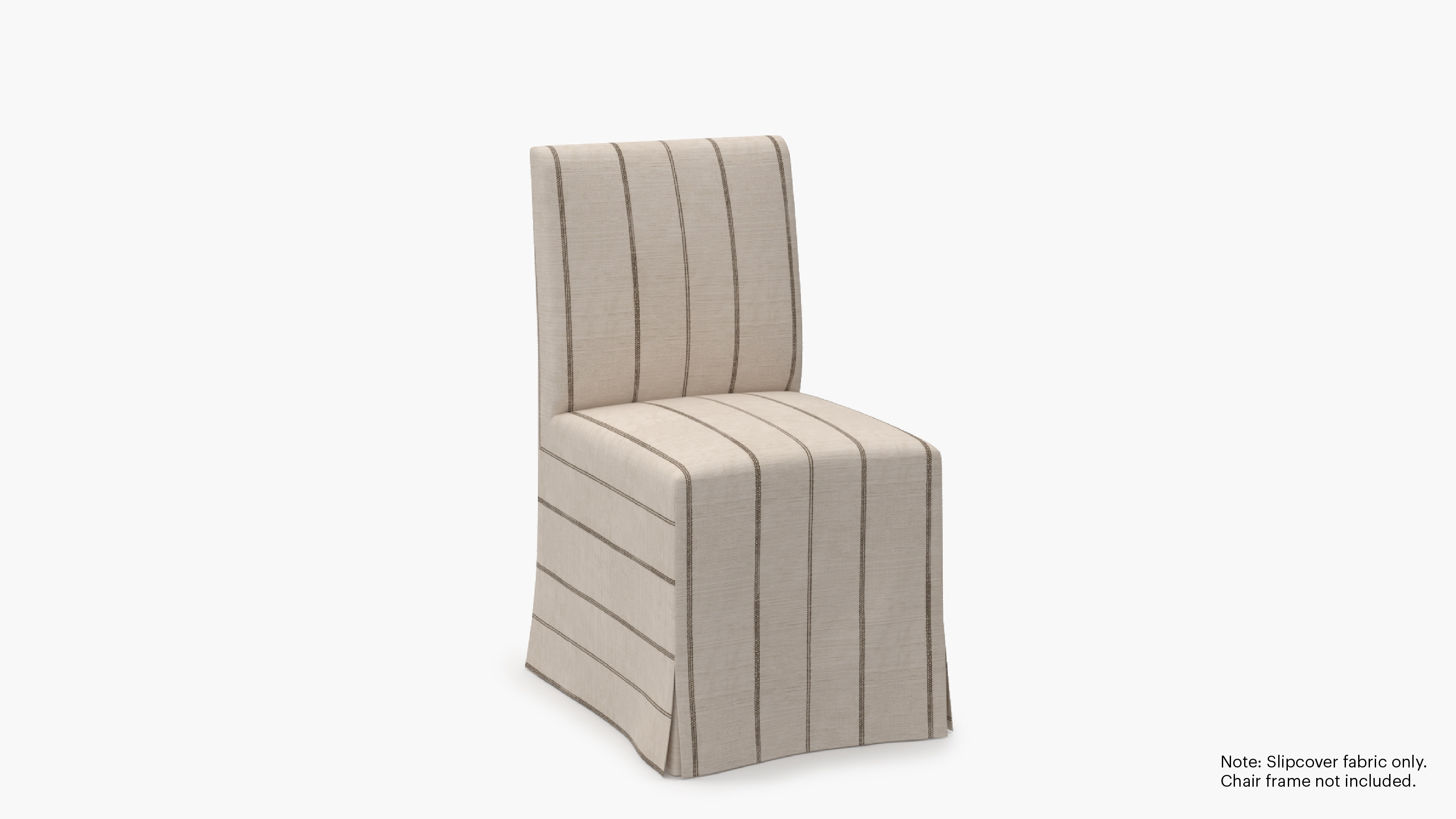 Slipcovered Signature Dining Chair - Cover Only, Cocoa Felix - Image 1