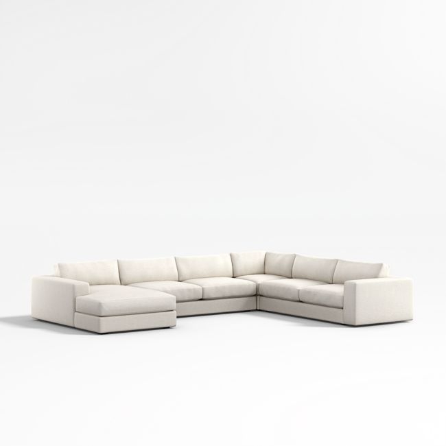 Oceanside Low 4-Piece Left-Arm Chaise Sectional Sofa - Image 0