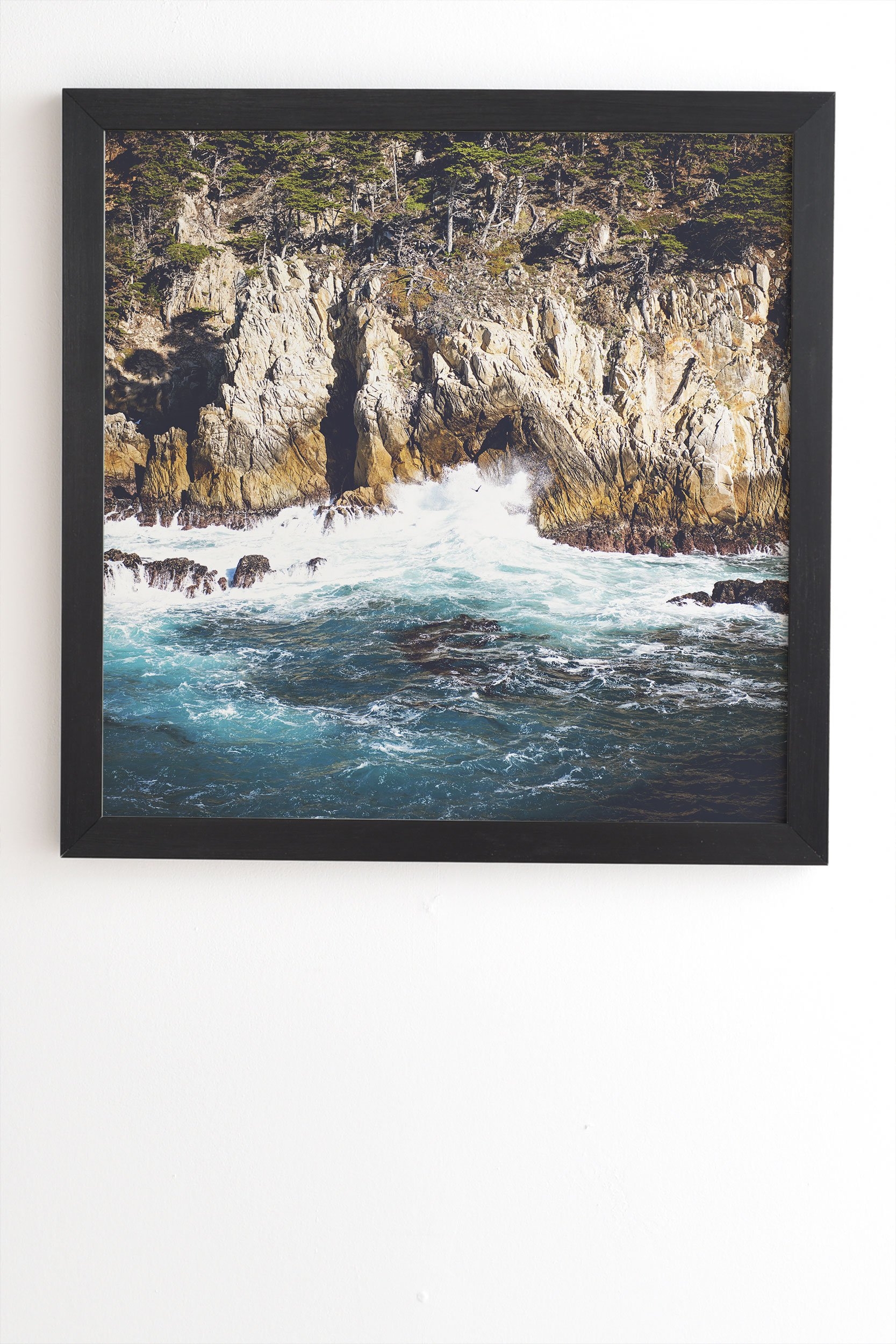 Bree Madden Land Sea Black Framed Wall Art - 30" x 30" - Image 1