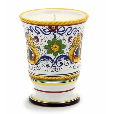 Deruta Candles: Bell Cup Candle ~ Deruta Raffaellesco  Design - Alps Wild Berries - Image 0