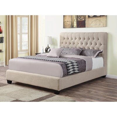 Heartlee Tufted Upholstered Low Profile Standard Bed - Image 0