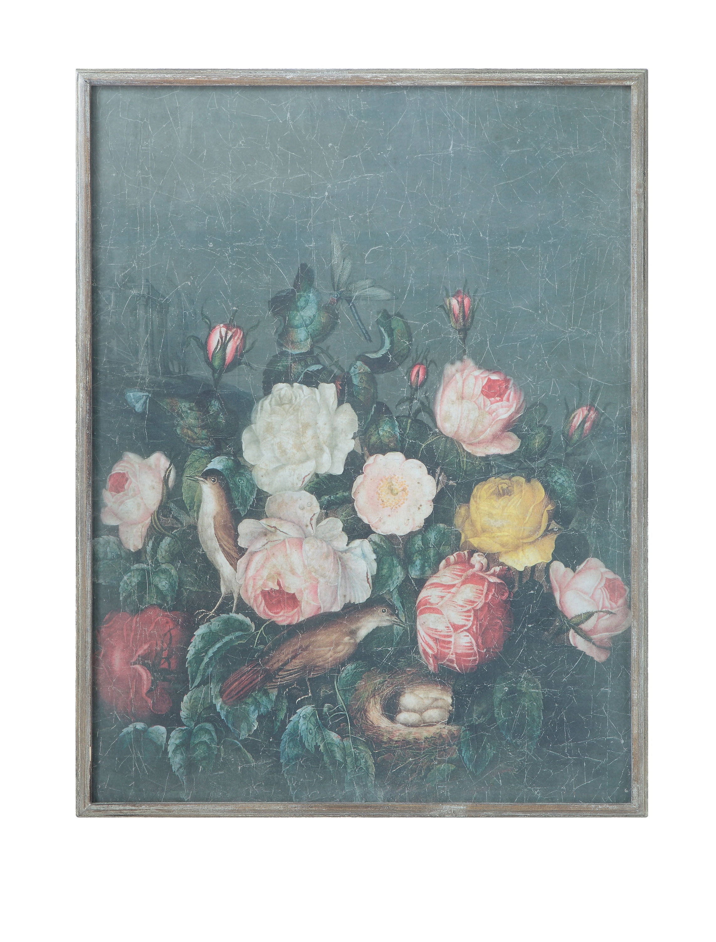 Floral Wood Framed Wall Décor - Image 0