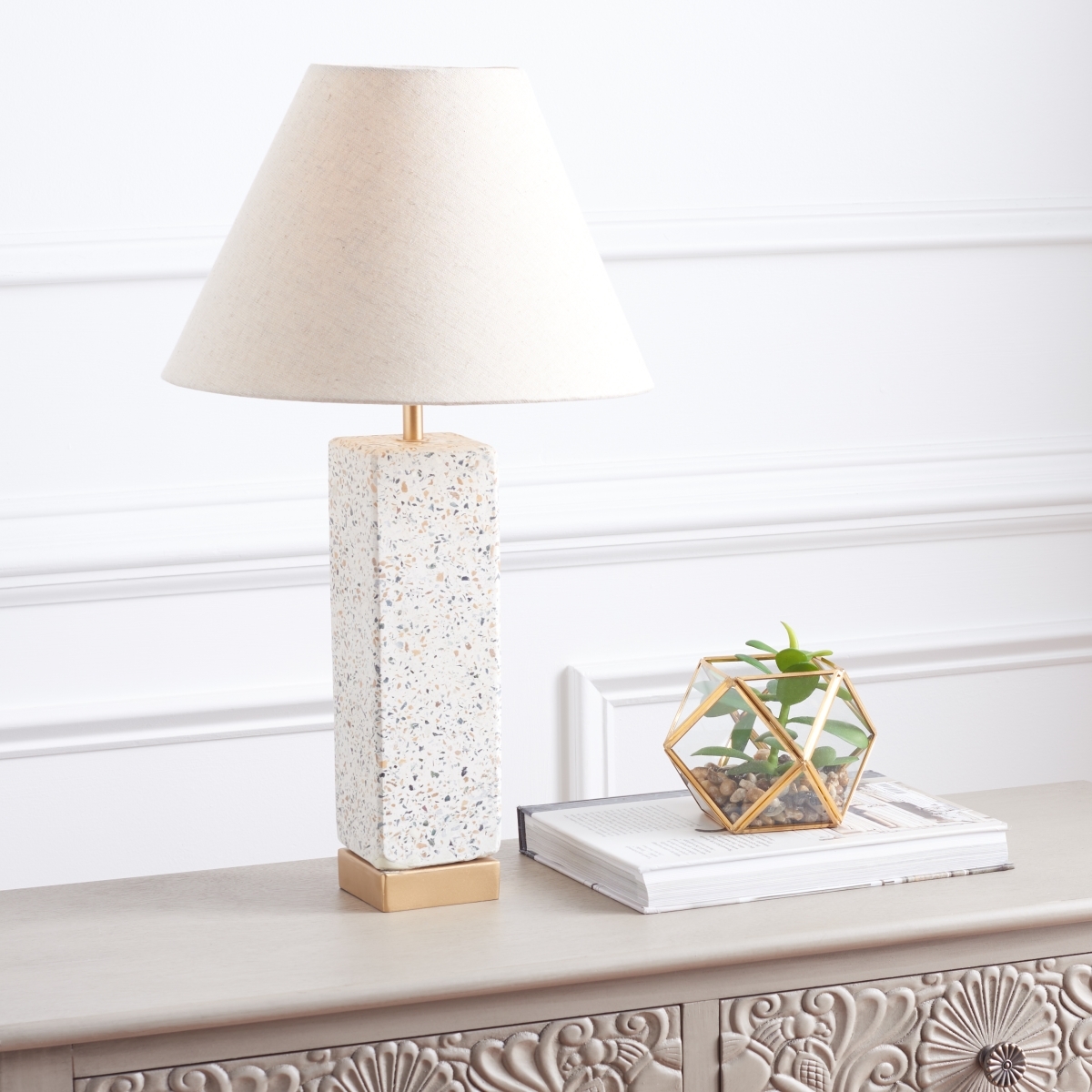 Jannise 21" Table Lamp - Natural/Gold - Safavieh - Image 4