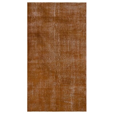 One-of-a-Kind Hand-Knotted 1960s Brown 4'2" x 7'4" Area Rug - Image 0