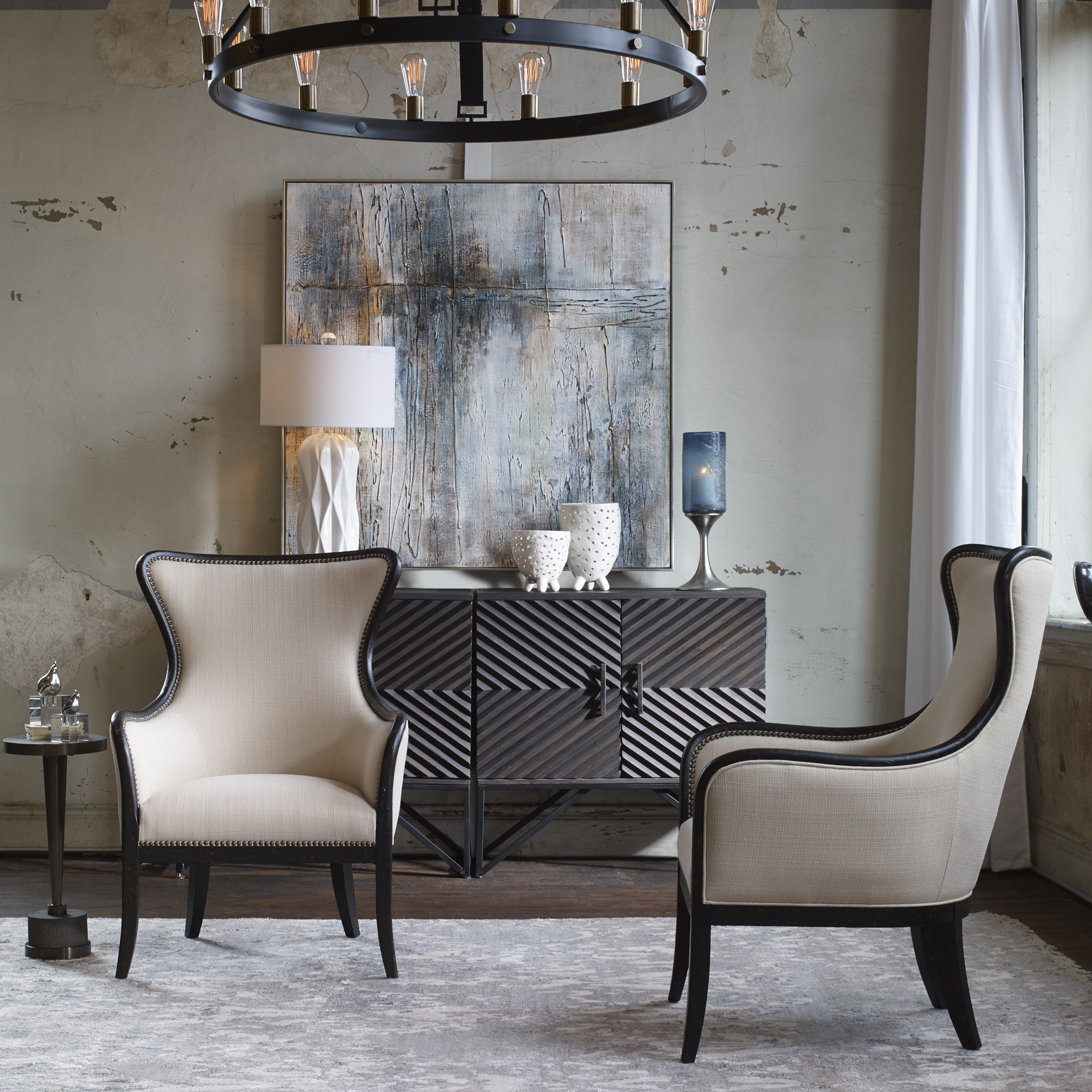 Sandy Wing Back Armchair - Image 2