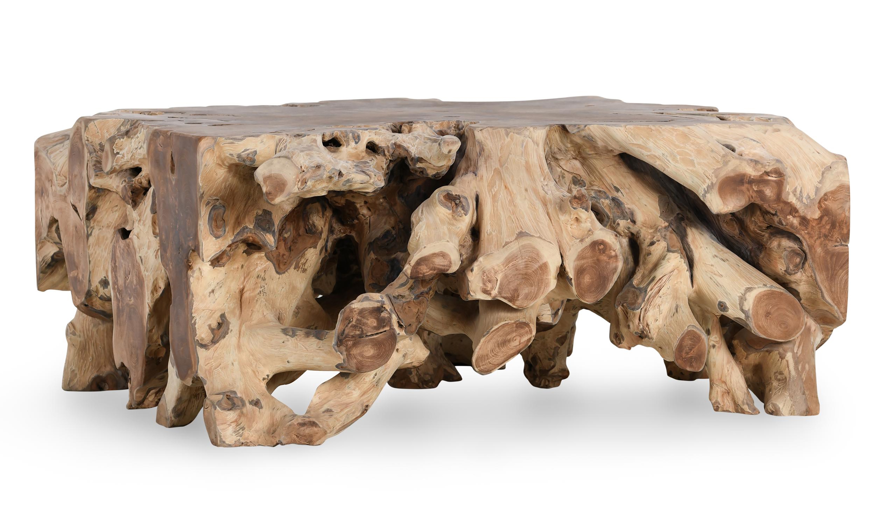 Cypress Root 40" Square Coffee Table Natural - Image 0
