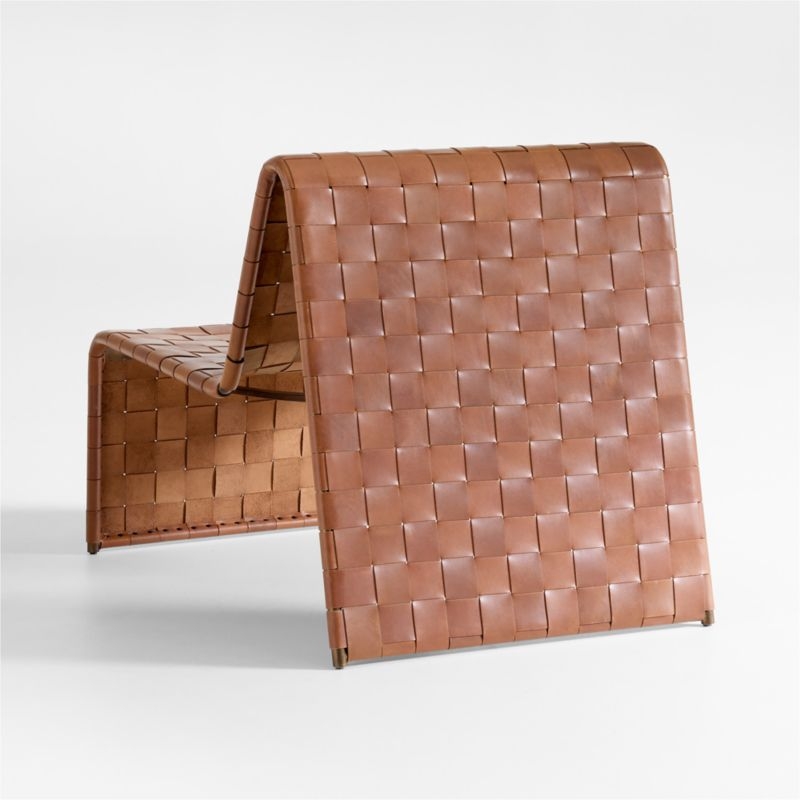 Saddle Leather Accent Chair - Image 1