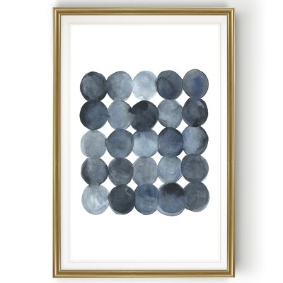'Blue Gray Density I' - Painting Print on Canvas - Image 0