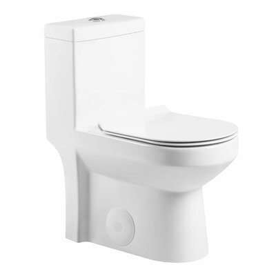 Dual-Flush Round One-Piece Toilet (Seat Included) - Image 0