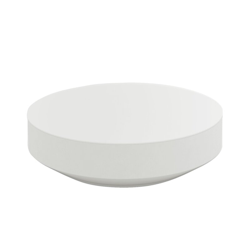 Vondom Vela Plastic Coffee Table Color: White - Image 0