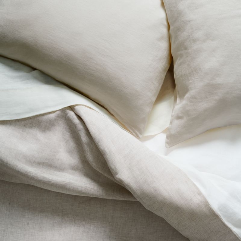 Aire Natural Hemp Warm Natural King Bed Sheet Set - Image 4