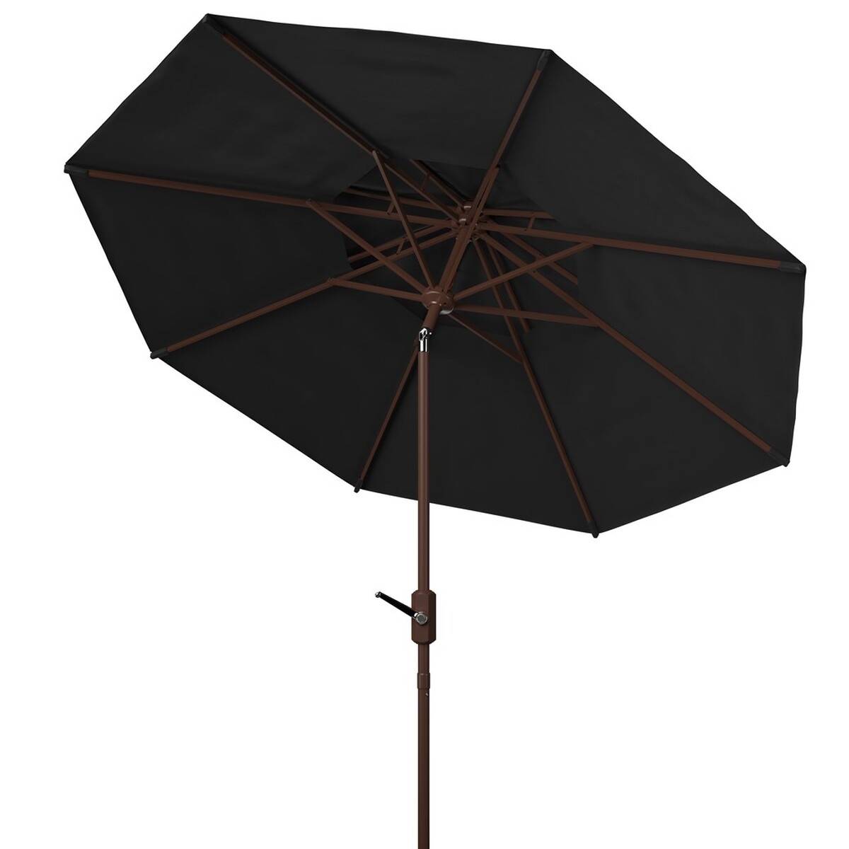 Lorenia 9Ft Double Top Umbrella - Black - Safavieh - Image 3