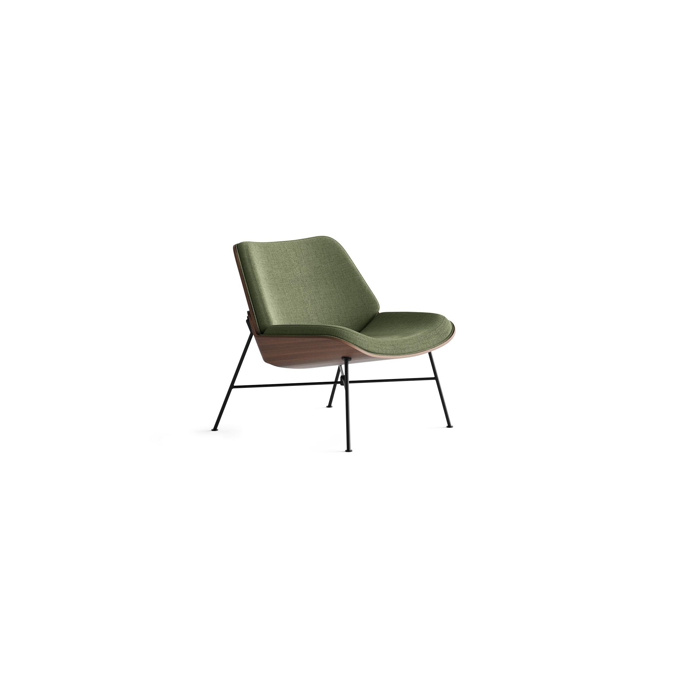 Vesper Lounge Chair - Moss Green/Walnut - Image 0