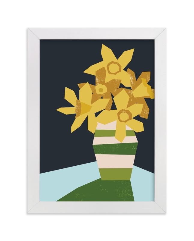 Striped Vase Limited Edition Fine Art Print 1 - Image 0