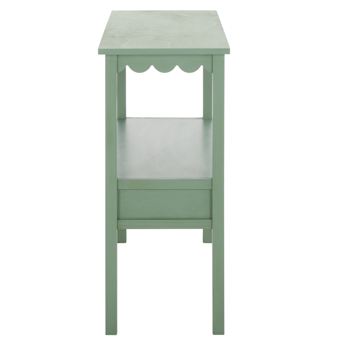 Haven Lower 2 Drawer Console - Sage Green - Image 6