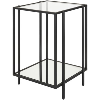 Alecsa Glass End Table with Storage - Image 0