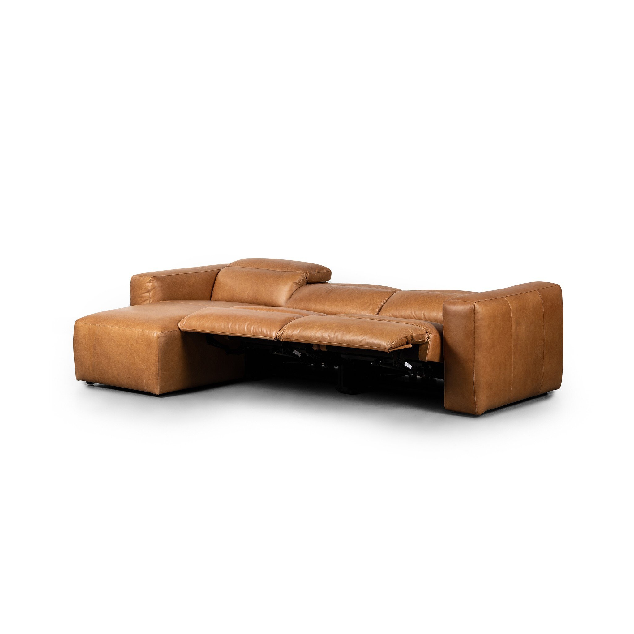 Radley Power Recliner 3-Piece Sectional W/ Chaise - Sonoma Butterscotch - Image 7