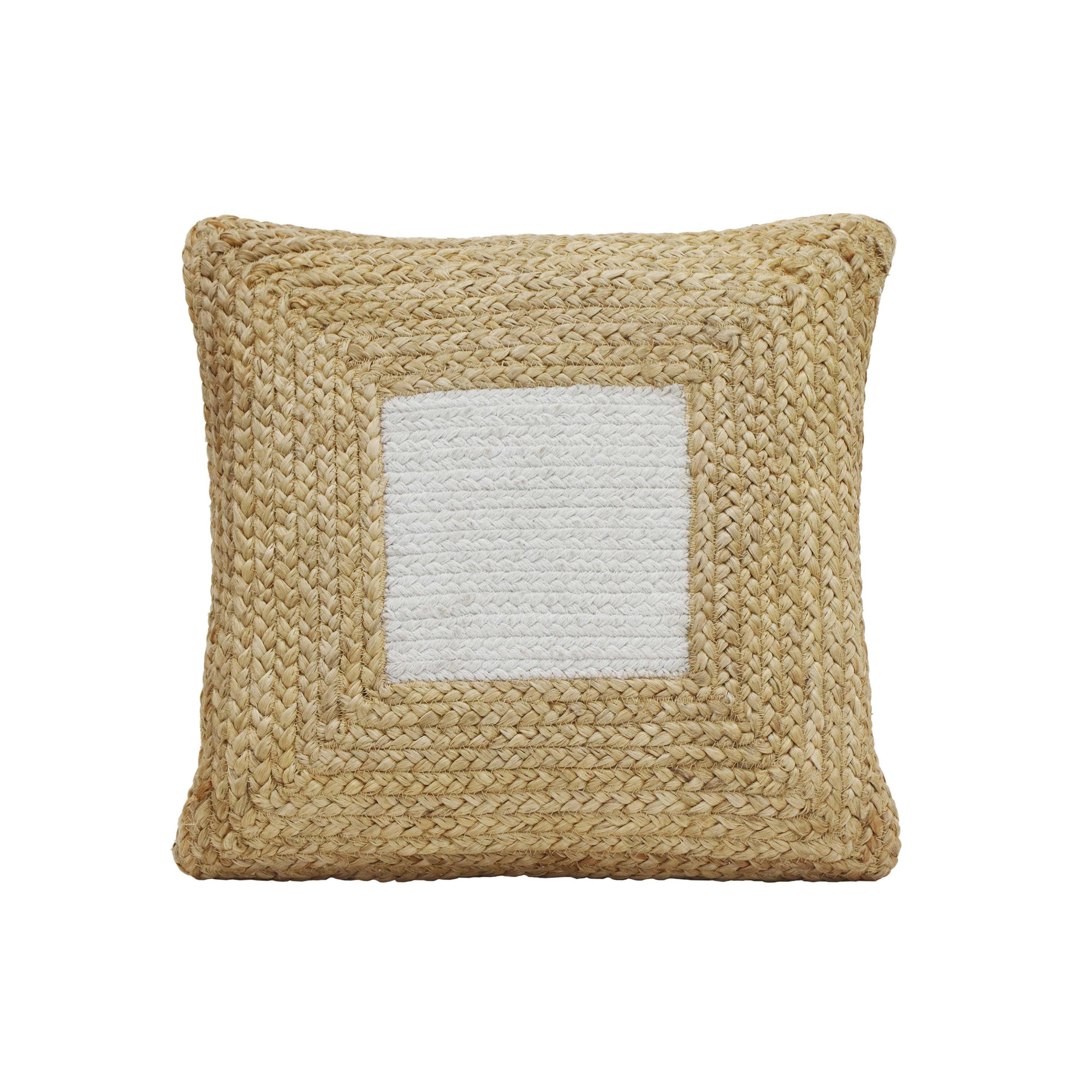 Blank Mind White Square Accent Pillow - Image 0