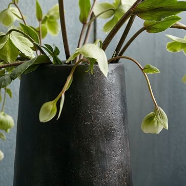 Recycled Metal Vase, Large - Image 1