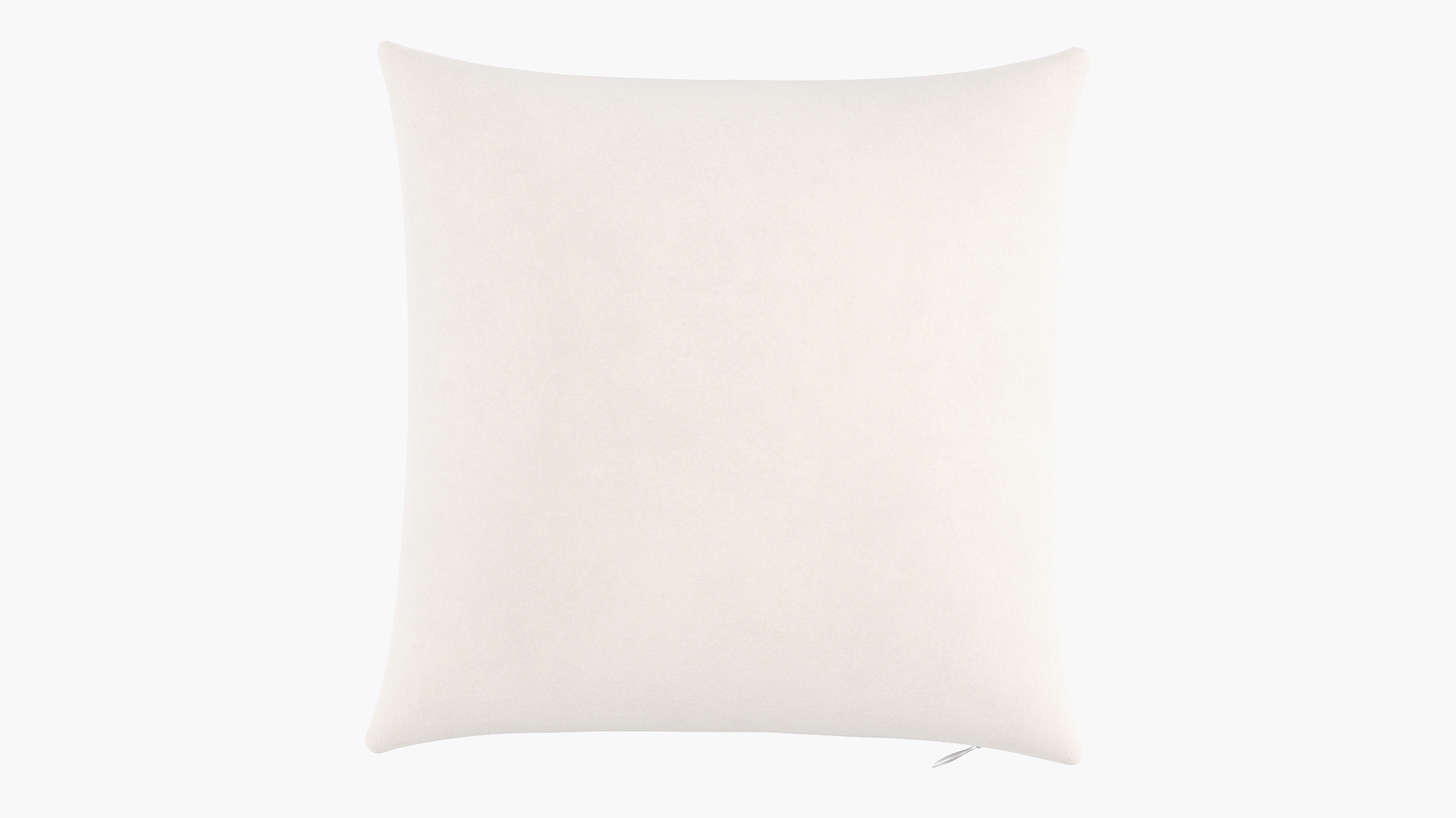 Throw Pillow 16", White Classic Velvet, 16" x 16" - Image 0