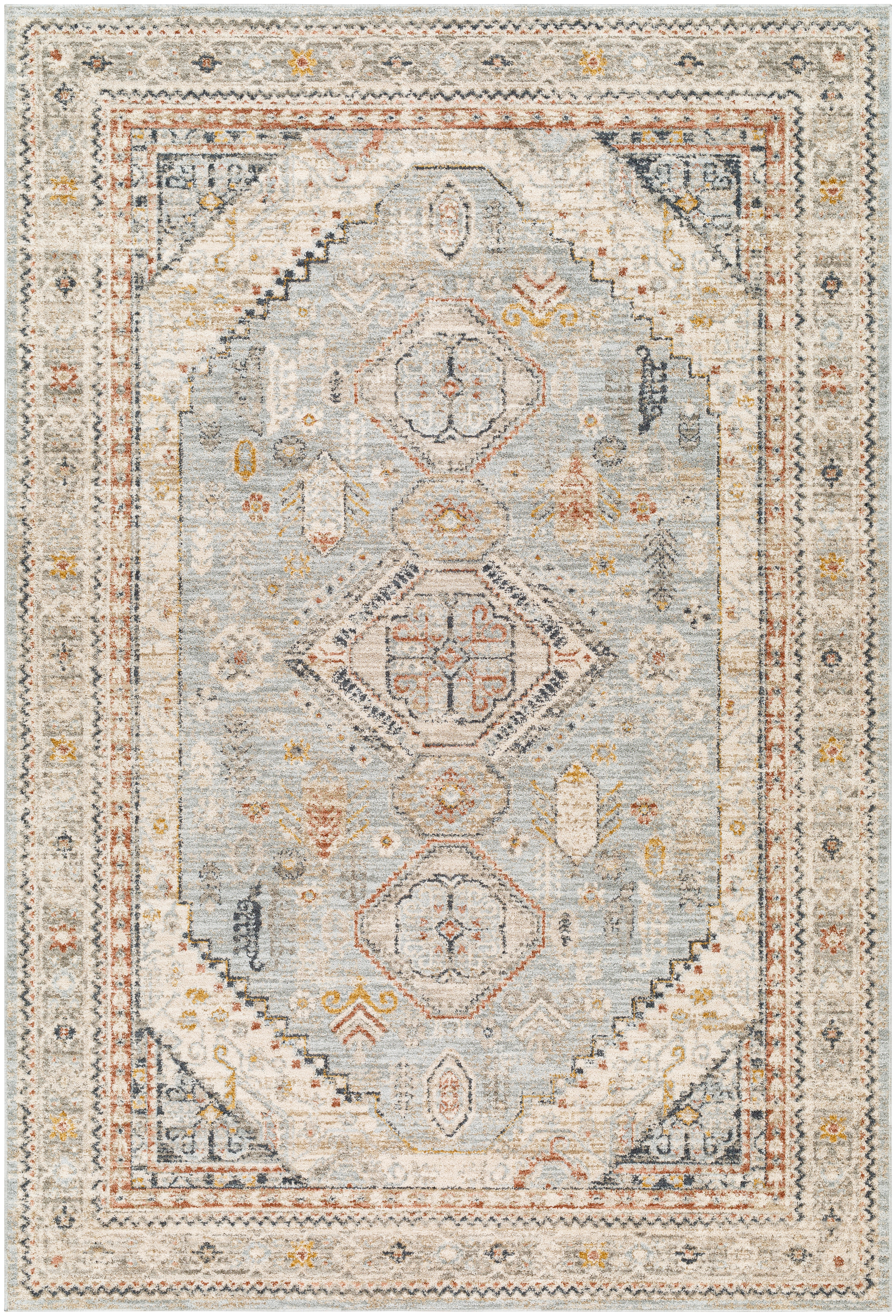 Beckham Gray Indoor 2' x 2'11" Machine Woven Rug - Image 0