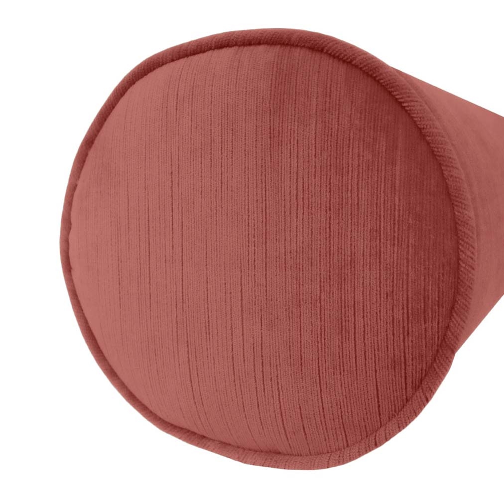 THE BOLSTER :: STRIE VELVET // ANTIQUE ROSE - Sample 4" X 4" - Image 2