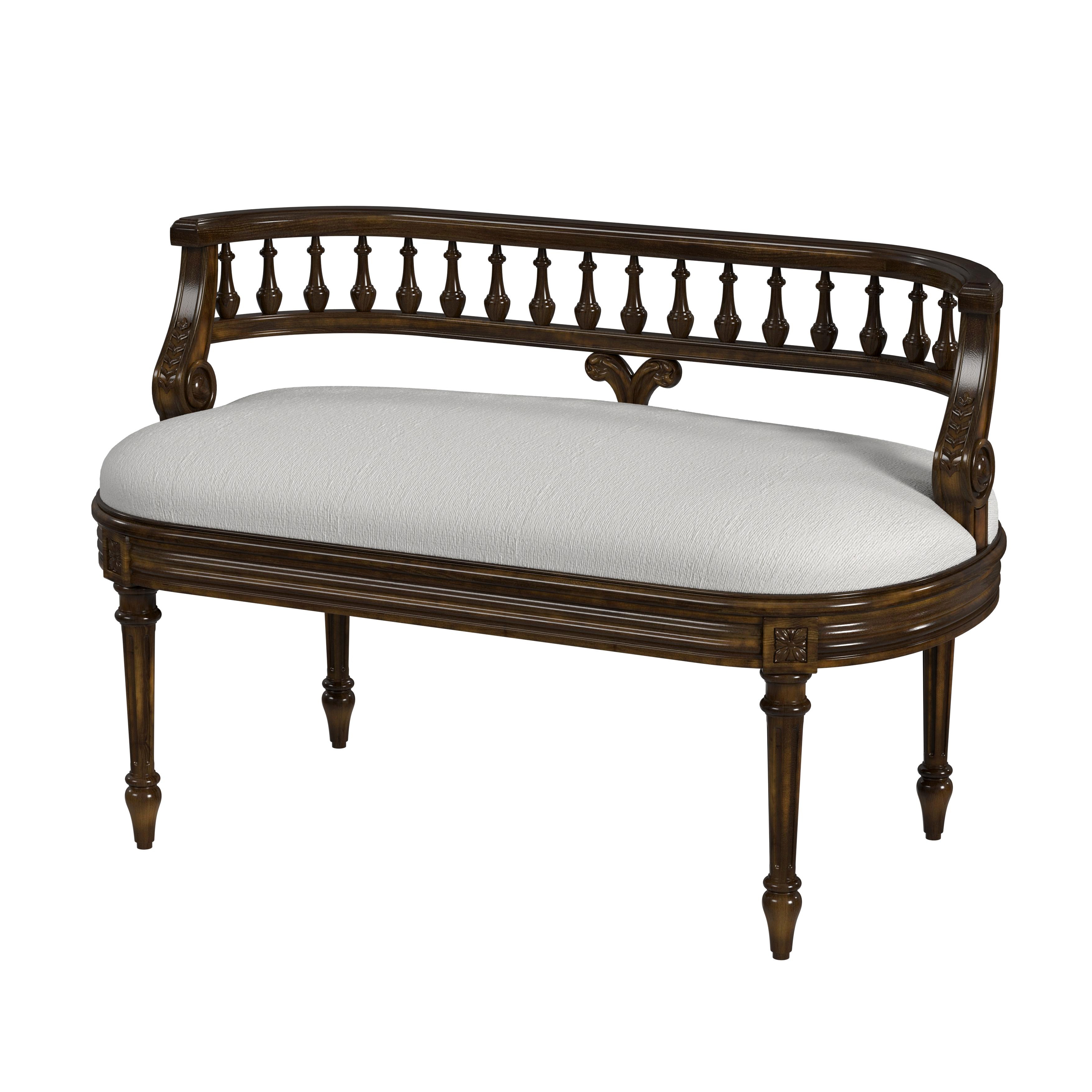 Hathaway Antique Cherry Bench - Image 0