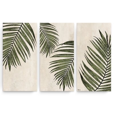 'Poetic Flora Set I' by Olivia Rose - 3 Piece Wrapped Canvas Painting Print Set - Image 0