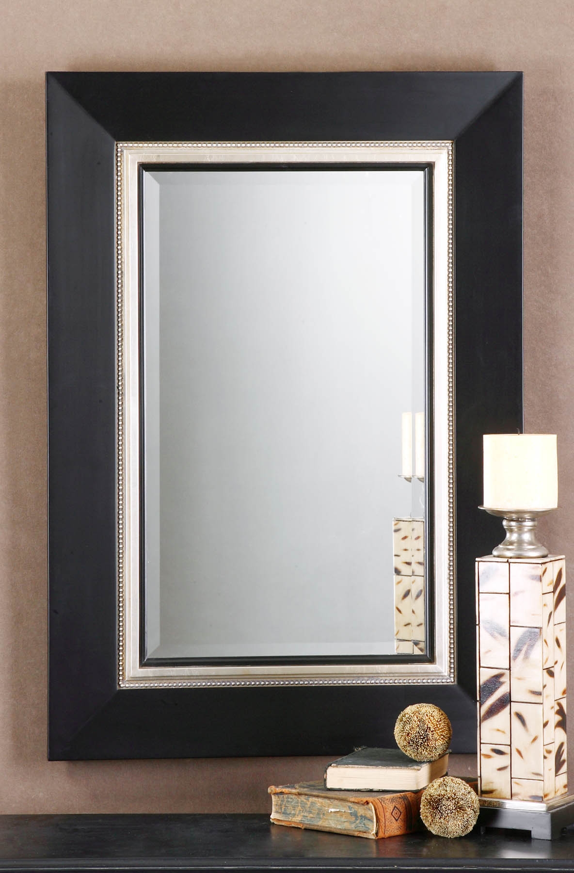 Whitmore Black Vanity Mirror - Image 0