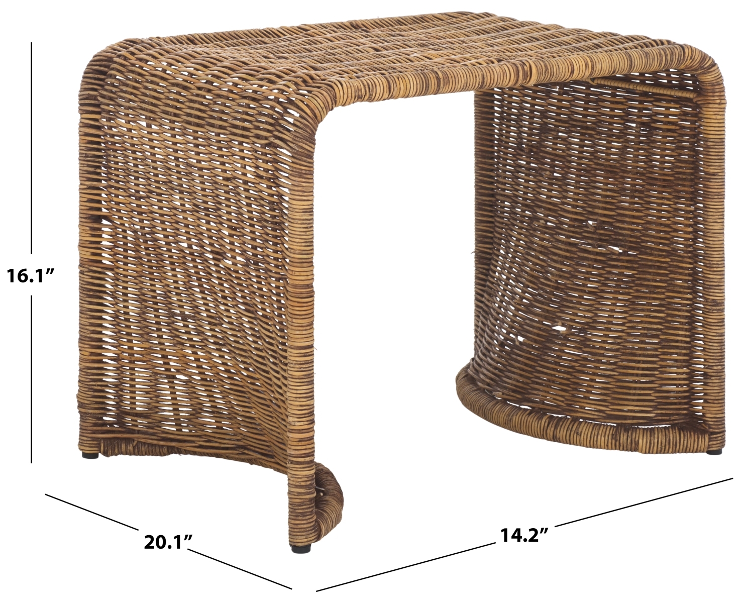 Zendy Accent Table - Honey Brown Wash - Safavieh - Image 6