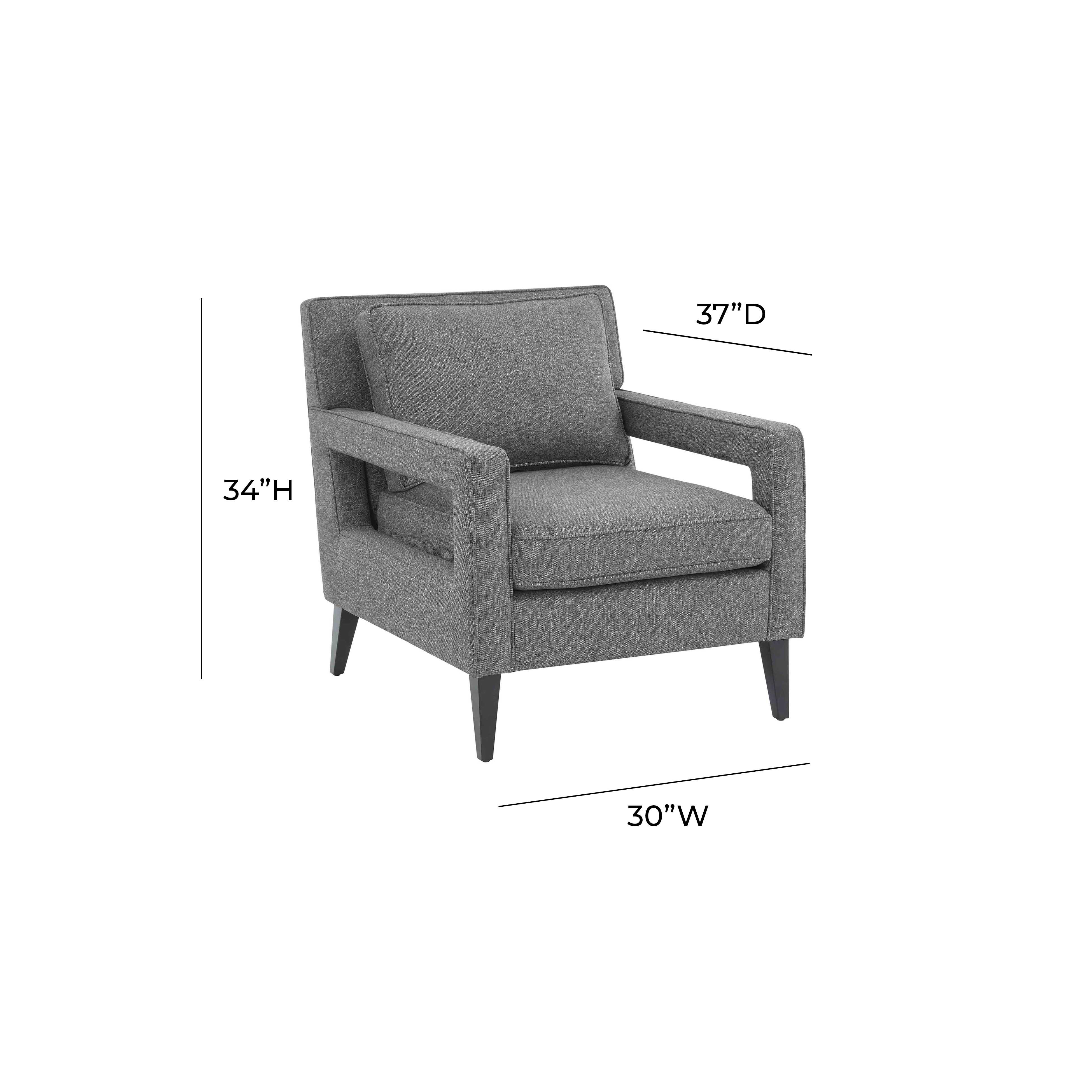 Luna Gray Accent Chair - Image 4