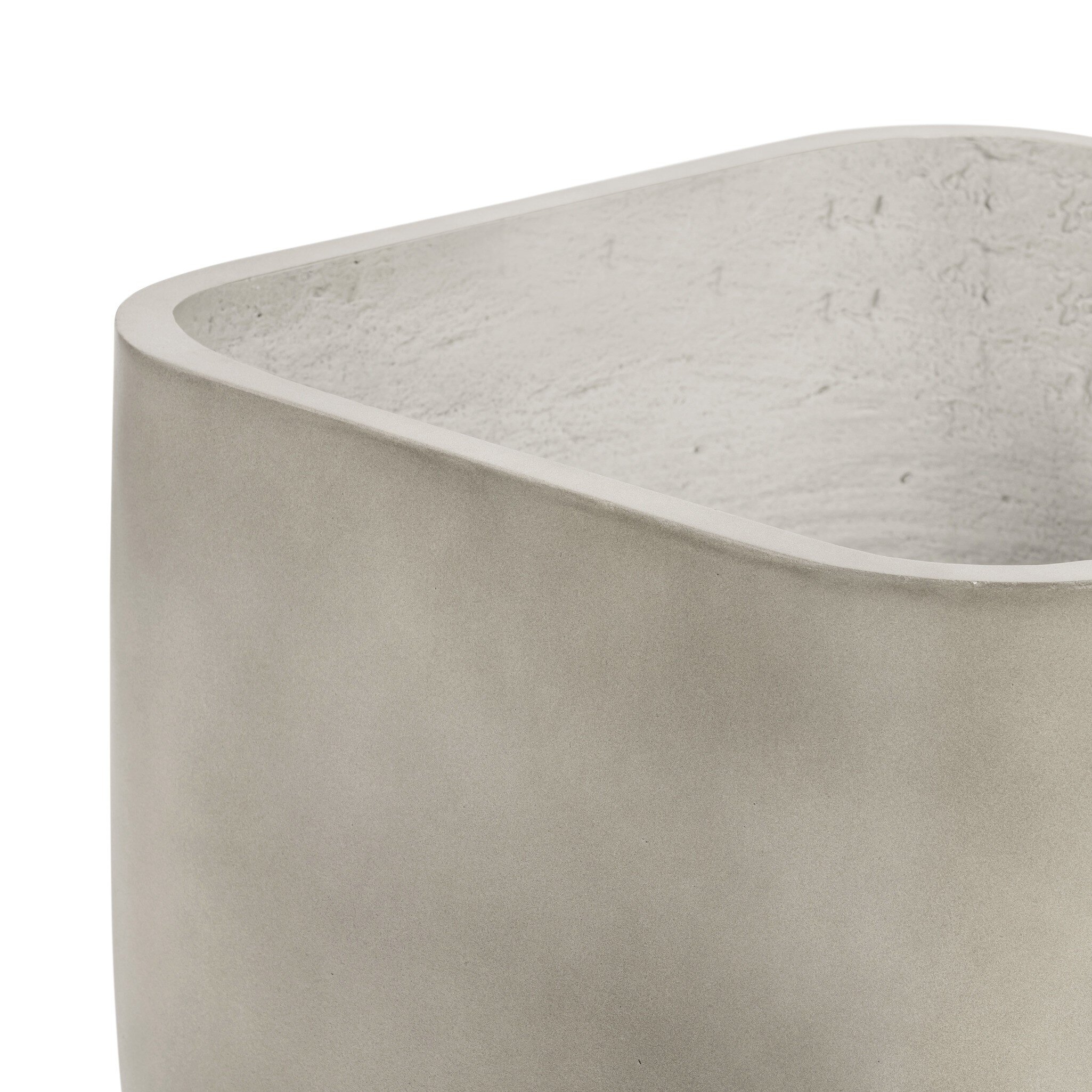 Ivan Square Planter - Grey Concrete - Image 5