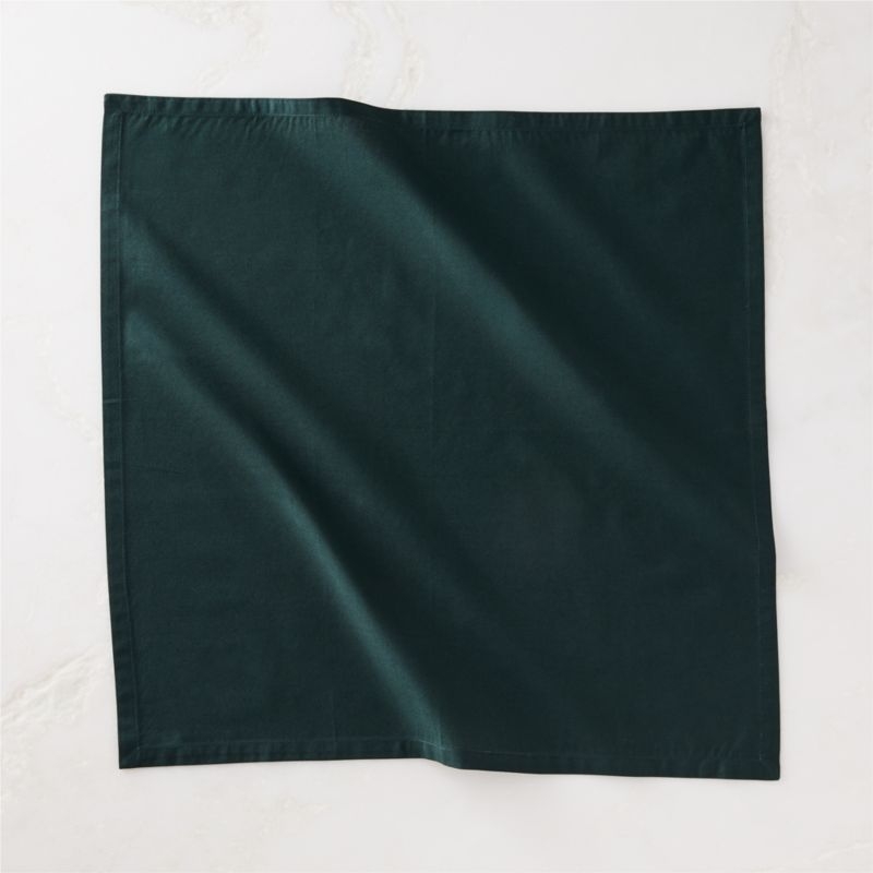 Poplin Dark Green Cloth Napkin - Image 1