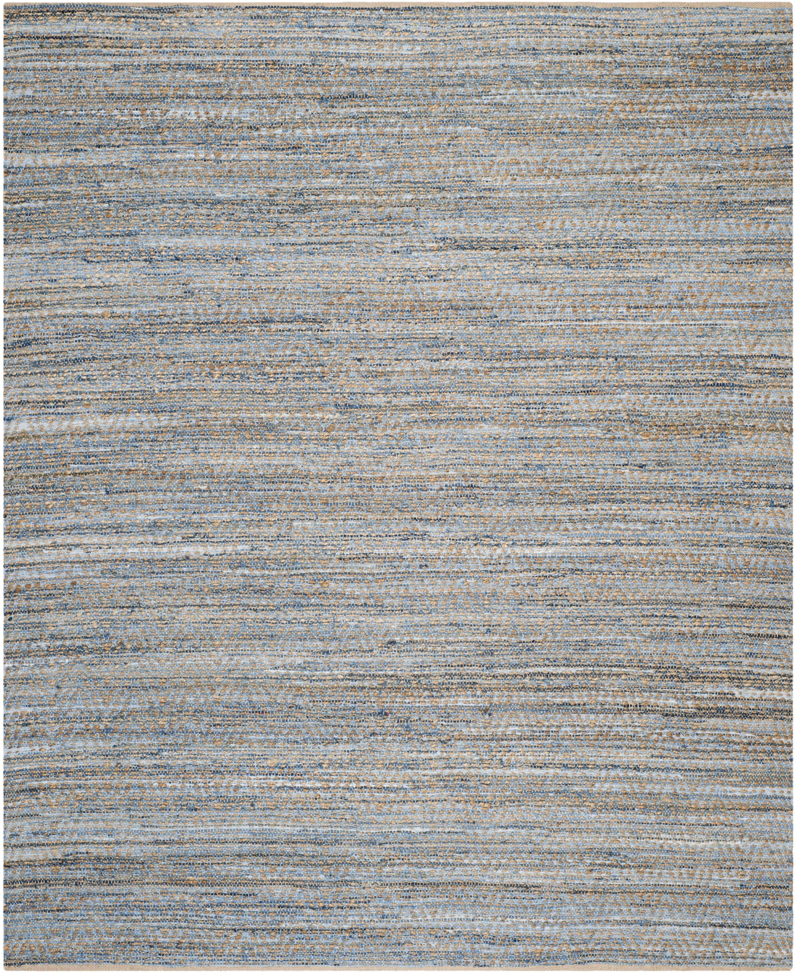 Arlo Home Hand Woven Area Rug, CAP350A, Natural/Blue,  8' X 10' - Image 0