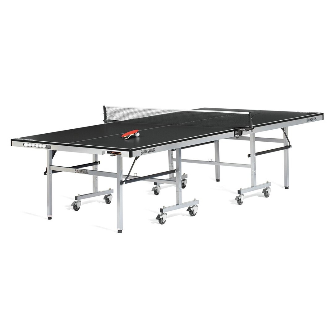 Brunswick Billiards Smash 7.0 Foldable Indoor / Outdoor Table Tennis with Paddles and Balls (18mm Thick) - Image 0