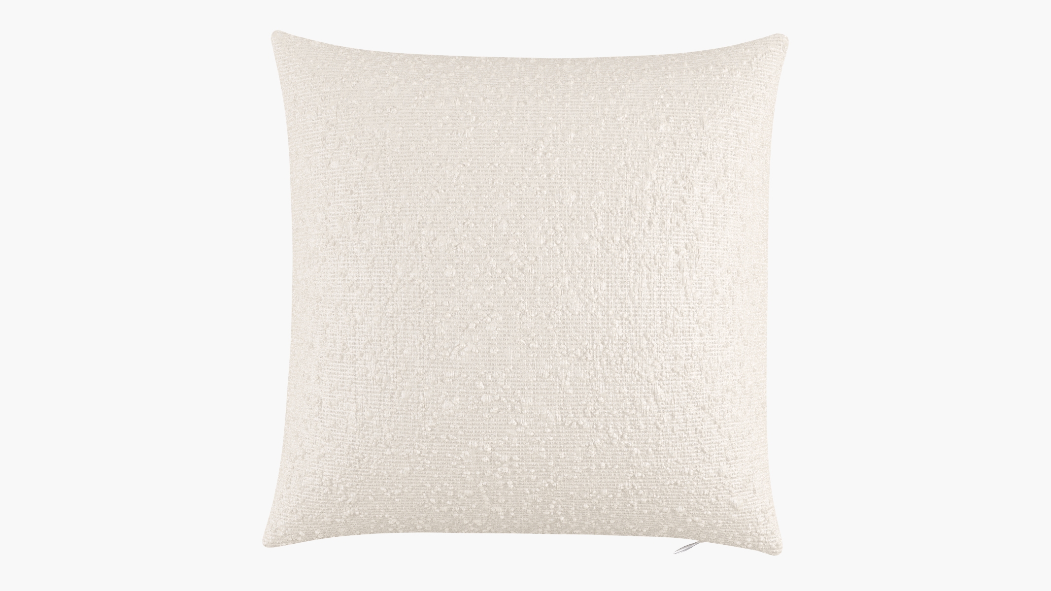 Throw Pillow 18", Snow Bouclé, 18" x 18" - Image 0