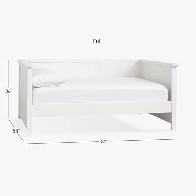 Hampton Daybed & Trundle with Trundle Mattress, Full, Simply White - Image 3